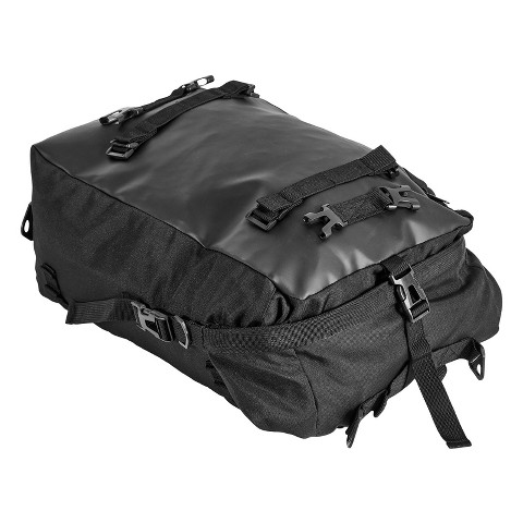 HBEZON 30L Motorcycle Tail Bag with Waterproof Liner, Universal Fit for Most Bikes, Converts to Backpack for Daily Commuting