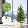Artificial Cedar Topiary Tree Set of 2, Faux Pine Tree Plant Ground Stake, Fake Evergreen Cypress Tree for Home Office Decor, Housewarming Gift - 3 of 4