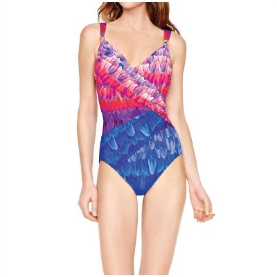 Women's Petals Surplice One Piece Swimsuit - Gottex