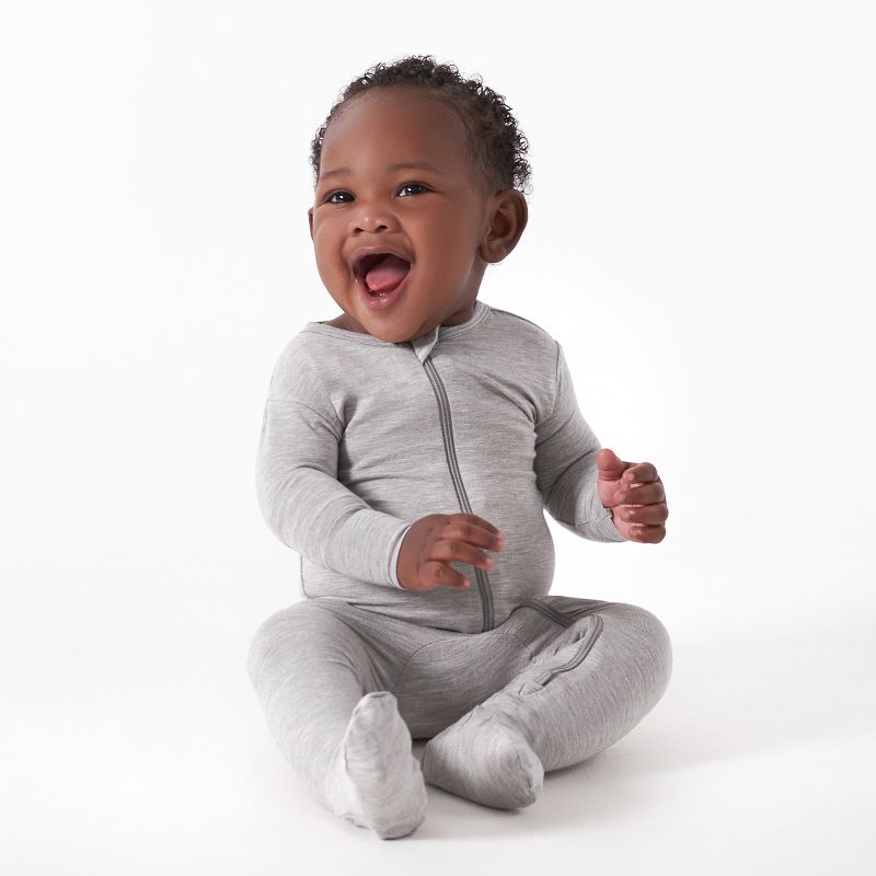 Gerber Baby and Toddler Buttery-Soft Snug Fit Footed Pajamas, 3 of 11