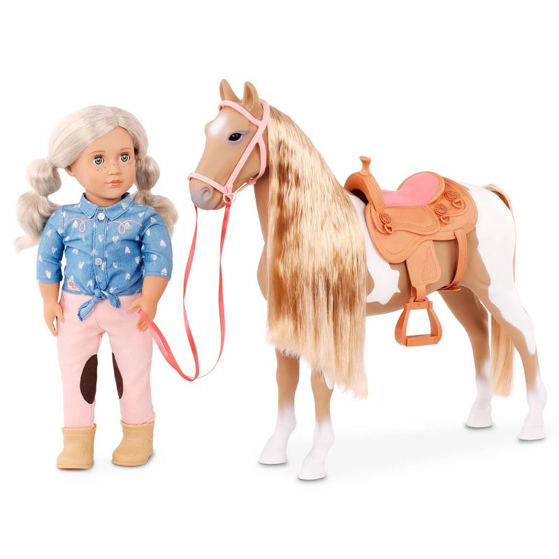 Our Generation Palomino Hair Play Horse Accessory Set for 18&#34; Dolls, 4 of 8