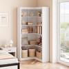 71.8'' Corner Bookshelf, Farmhouse Bookcase, L-Shaped Bookshelf , 5 Tier Display Shelf Heavy Duty Bookcases with Storage for Office Living Room - 4 of 4
