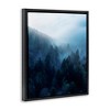 Stupell Industries Daylight over Pine Forest Floating Frame Canvas Art, Black, 17" x 21" - 2 of 4