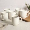 Gibson Home Great Essentials 16 Ounce Porcelain Coffee Mugs - Set of 6 - Cups for Latte, Hot Tea, Cappuccino, Mocha - 3 of 4