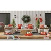 12"x18" Noel Christmas Plaid Lumbar Throw Pillow Gray - Pillow Perfect: Reversible, Indoor/Outdoor, UV Rated - 4 of 4