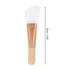 Unique Bargains Wooden Handle Facial Mask Brush Yellow 1 Pc - 4 of 4