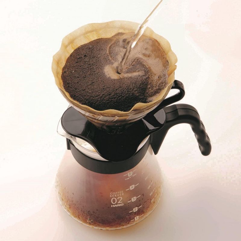 Hario V60 Glass Coffee Dripper, Size 02, Black, 4 of 9