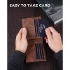 Paaaawaters Genuine Leather Wallet for Mens, Mens Bifold Wallet with 16 Card Holder 1 ID Window Gift for Him - 4 of 4