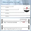 LunaLulinlk Shower Curtain Rod, Adjustable Shower Curtain Rods 29-64 Inches, Heavy Duty White Shower Rods for Bathroom - 3 of 4