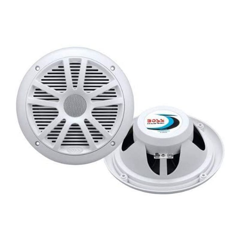 BOSS Audio MR6W 6.5" 360W Dual Cone Marine/Boat Speakers Stereo, White (4 Pack), 2 of 7