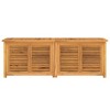 Garden Storage Box Teak brown Solid teak wood with water-based finish - 3 of 4