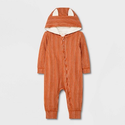 Image of Baby Boys' Fox Romper - Cat & Jack™ Rust 12M