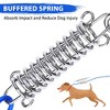 Petbobi 30ft Tie Out Cable for Small to Medium Dogs, Durable Spring and Metal Swivel Hooks Up to 120 Pounds for Outdoor, Yard and Camping, Blue - 4 of 4