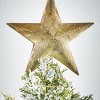 tag Champagne Metal Star Tree Topper for Holiday Decor 7.9" L x 3.3" W x 9.5" H - Perfect for Christmas Celebrations - 2 of 2