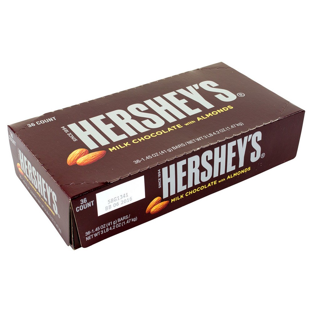 UPC 034000241002 product image for HERSHEY'S Milk Chocolate with Almonds - 4.2oz | upcitemdb.com