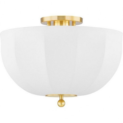 Mitzi Meshelle 1 - Light Flush Mount in  Aged Brass