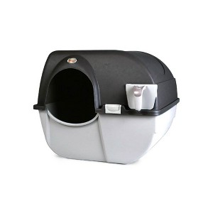 Omega Paw Roll 'N Clean Self Cleaning Covered Cat Kitten Litter Box, Regular - 1 of 2
