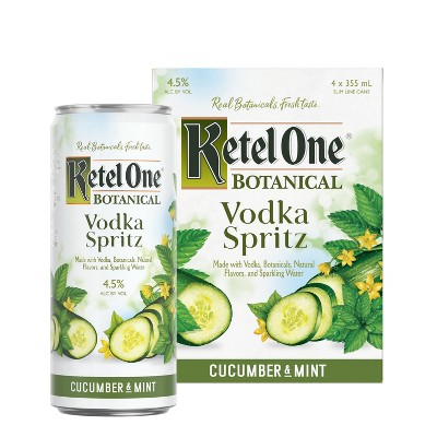 Ketel One Botanical Cucumber & Mint Vodka Spritz - 4pk/355ml Cans