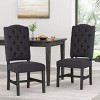 2pk Hyvonen Contemporary Fabric Tufted Dining Chairs - Christopher Knight Home - 2 of 4