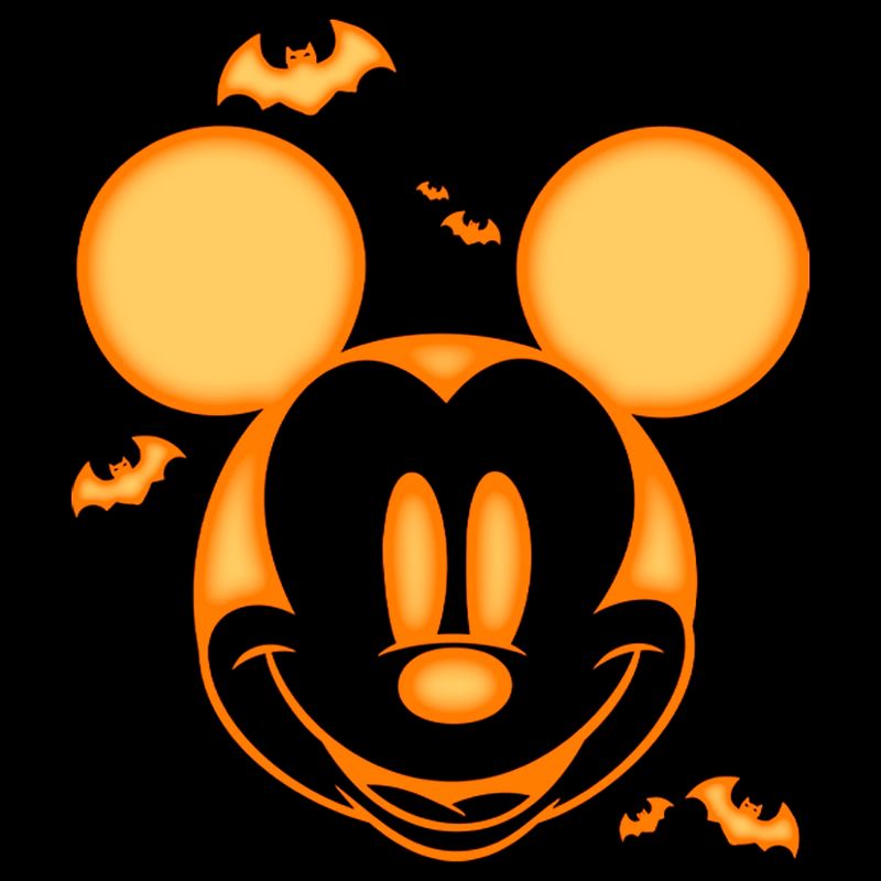 Boy's Disney Mickey Mouse Pumpkin Halloween Face T-Shirt, 2 of 6
