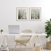 Stupell Industries Organic Birch Forest Trees 2pc Framed Print Under Glass Set - 2 of 4