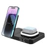 RadioShack 3 in 1 Wireless Magnetic Charger For Smartphones, Earbuds and Smart Watches for Nighttable with Clock - 2 of 3