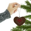 Brown University Primary Logo Heart Love Wood Christmas Tree Holiday Ornament - 3 of 3