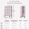 Luggage Sets with USB Port and Cup Holder, Expandable Spinner Suitcase for Travel, 4 Piece Set – Cuddlewood - 4 of 4