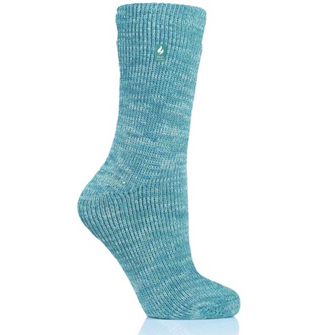 Heat Holders Women's Original Four-color Twist Crew Socks, Warm + Soft,  Hiking, Cabin, Hunting, Outdoor, Cozy Socks