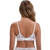 INSPIRE CHIC Women's Lace Plunge Wireless Everyday Back Closure Adjustable Spaghetti Straps Lightweight Triangle Bra - 2 of 4