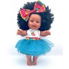 Orijin Bees Natural Ella 12" Baby Bee Doll - Black Hair with Brown Eyes - 2 of 4