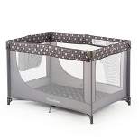 Pamo Babe Travel Foldable Portable Bassinet Baby Infant Comfortable Play Yard Crib Cot with Soft Mattress, Breathable Mesh Walls, and Carry Bag, Gray