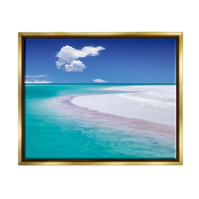 Stupell Industries Tropical Beach ShorelineFloater Canvas Wall Art