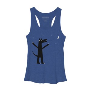 Women's Design By Humans Arooo! By NicSquirrell Racerback Tank Top - 1 of 3