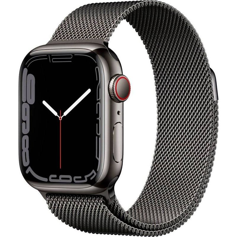 Refurbished Apple Watch Series 7 GPS + Cellular with Milanese Loop - Target Certified Refurbished, 1 of 4