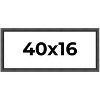 PosterPalooza | Panoramic Refined Black Picture Frame - UV Acrylic, Foam Board Backing, Hanging Hardware - 2 of 4