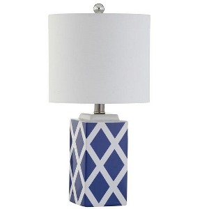 Soria Table Lamp - MLT4005 - Navy/White - Safavieh - 1 of 4