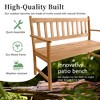 FDW Patio Furniture Garden Bench Park Bench Acacia Wood for Pool Beach Backyard Balcony Porch Deck, Natural Oiled(Nature) - 4 of 4