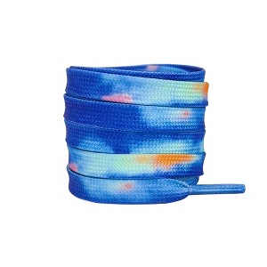 INSPIRE CHIC Tie-Dye Flat Shoe Laces Shoestrings for Sneakers Hiking Shoes 0.31'' 1 Pair - 1 of 4