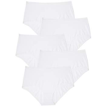 Comfort Choice Women's Plus Size Cotton 3-pack Color Block Full-cut Brief :  Target