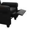 CAVINAS Modern Tufted Push Back Armchair, Technical Leather Recliner Chair, Wingback Chair, Adjustable Single Sofa Chair for Bedroom, Living Room - 4 of 4