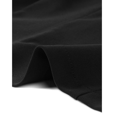 Allegra K Women's Regular Fit Shawl Collar Open Front Short Sleeve Work Office Suit Blazer X-Large Black — фото 5