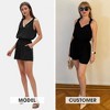 EXLURA Womens Summer 2 Piece Sets Sleeveless V Neck Knotted Tank Tops Shorts Matching Sets Vacation Cruise Beach Outfits 2025 - 3 of 4