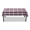TAG Weekend Blue and Red Plaid Cotton Tablecloth, 84"L x 60"W - 2 of 3