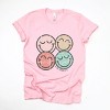 Simply Sage Market S.W.Smiley Smiley Face Grunge Short Sleeve Tee - XS - Pink - 2 of 4