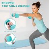 Dumbbell Set, 4 in 1 Free Weights Dumbbells Set,2lb 3lb 4lb 5lb with TPU Soft Rubber Handle for Home - 3 of 4