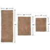 Fantasia Bath Rug Collection Cotton Shaggy Pattern Tufted Set of 3 Bath Rug Set - Home Weavers - 2 of 3