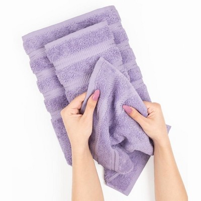 Lilac Turkish Cotton 6-Piece Towel Set