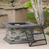 VYNXARIA 28" Square MGO Fire Pit - Perfectly Sized for Intimate Gatherings and Stylish Outdoor Comfort - 3 of 4