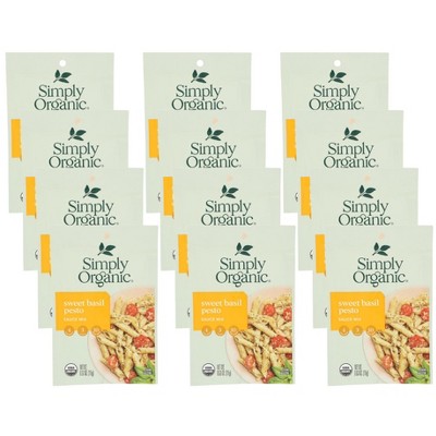 Simply Organic Sweet Basil Pesto Sauce Mix - Case of 12/.53 oz